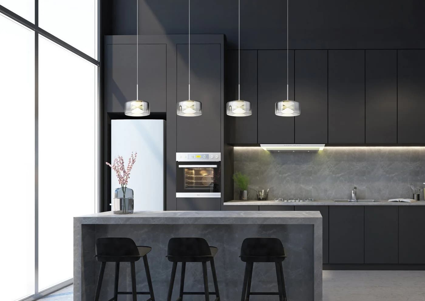 Hängeleuchte BELINDA Metall Weiß LED GLOBO Lighting