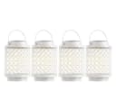 NOWA Solarleuchte 4er Set Orientalisch Weiß Metall Bild 2