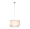 NOWA LED-Hängeleuchte Beige Nickelmatte Hängelampe Bild 1