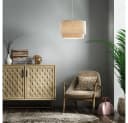 NOWA LED-Hängeleuchte Beige Nickelmatte Hängelampe Bild 5