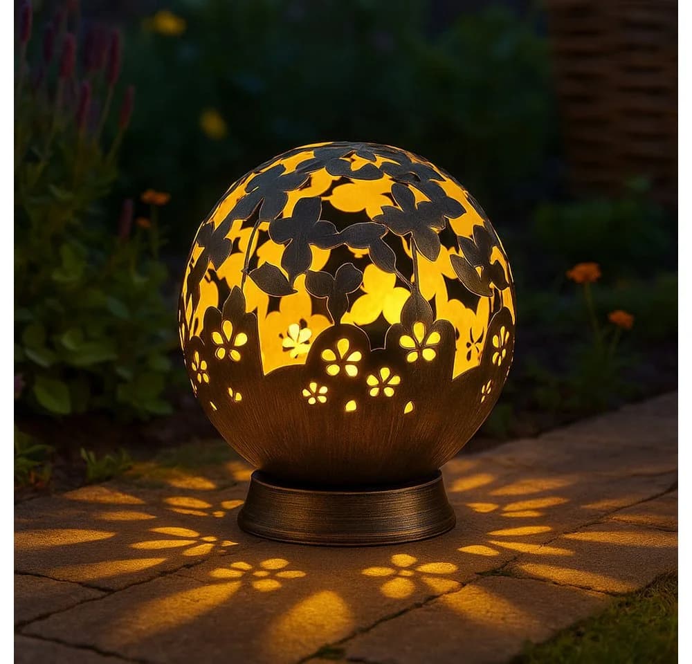 NOWA LED Solarleuchte Schwarz Metall mit Dämmerungssensor - Bild 3