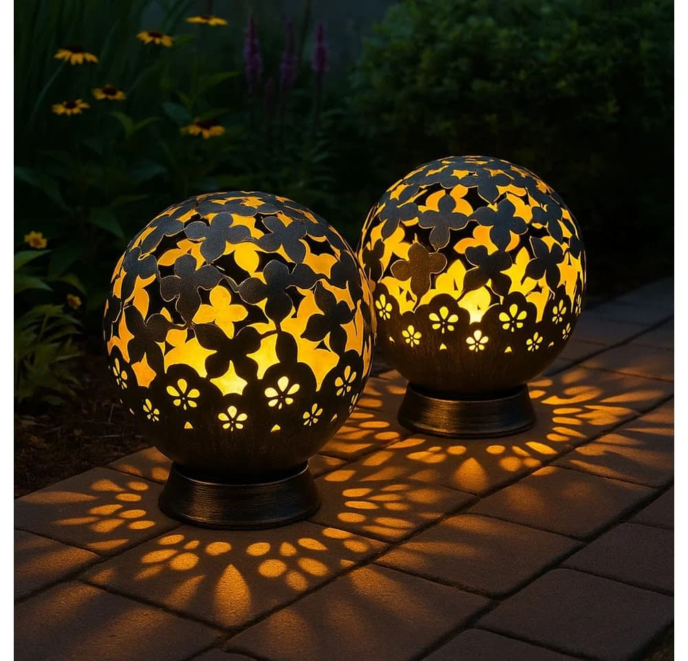 NOWA LED Solarleuchte Schwarz Metall mit Dämmerungssensor - Bild 4