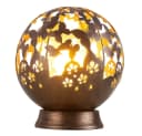 NOWA LED Solarleuchte Kugel Schwarz mit Schmetterlingsdesign Bild 1