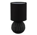GLOBO LIGHTING Tischleuchte Keramik Stoff Schwarz 2er Set Bild 3