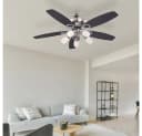 GLOBO LIGHTING Deckenventilator mit LED-Beleuchtung und wechselbaren Flügeln Bild 1