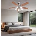 GLOBO LIGHTING Deckenventilator mit LED-Beleuchtung und wechselbaren Flügeln Bild 5