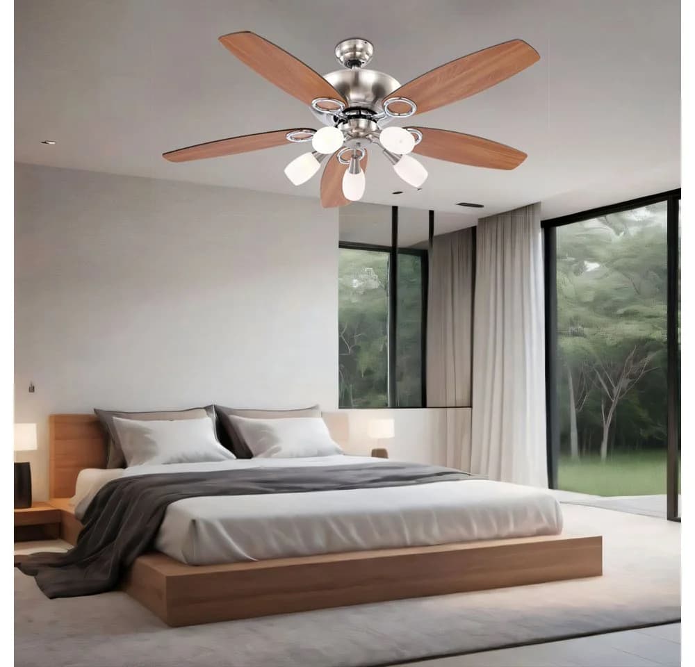 GLOBO LIGHTING Deckenventilator mit LED-Beleuchtung und wechselbaren Flügeln - Bild 5
