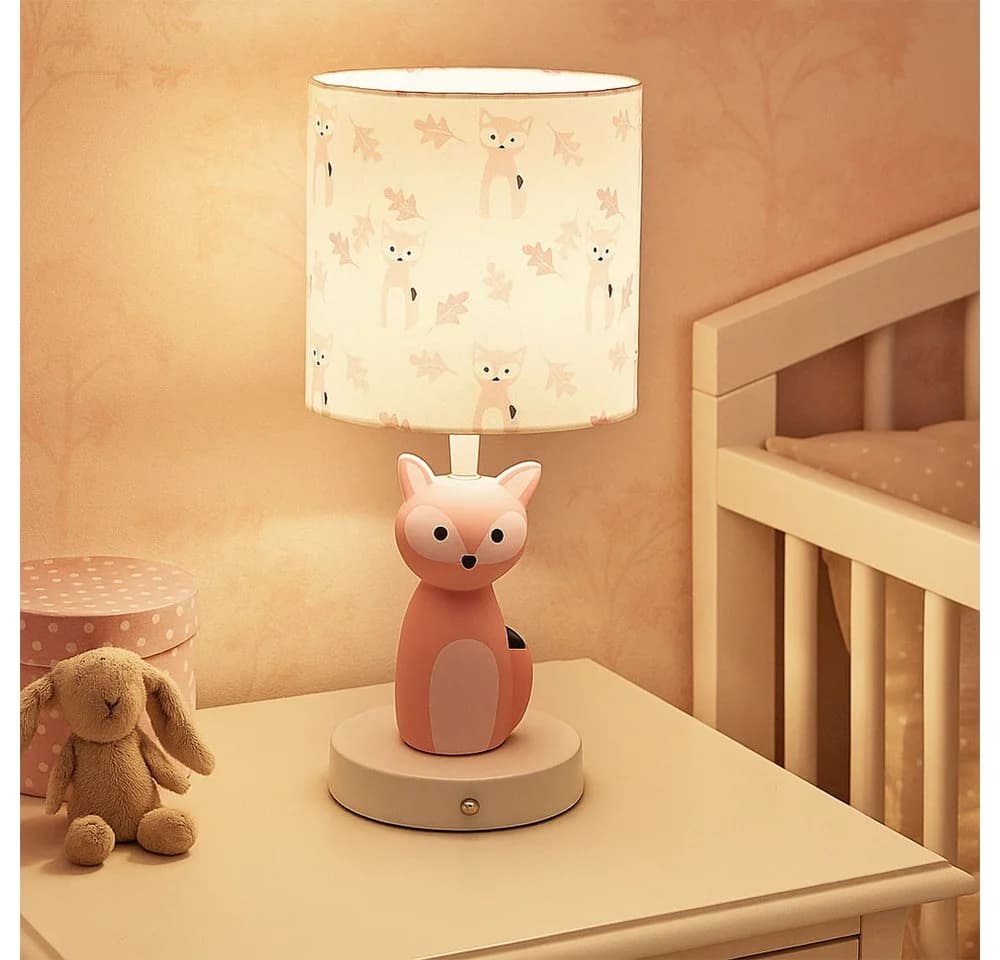 GLOBO LIGHTING LED Tischleuchte Fuchs Rosa Touchdimmer Akku - Bild 3