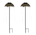 GLOBO LIGHTING Solarleuchte Regenschirm 60 LEDs Schwarz/Kupfer 2er Set Bild 1