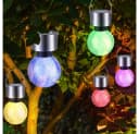 GLOBO LIGHTING Solarleuchte LED Kugel Crackle-Optik 4er Set Bild 3