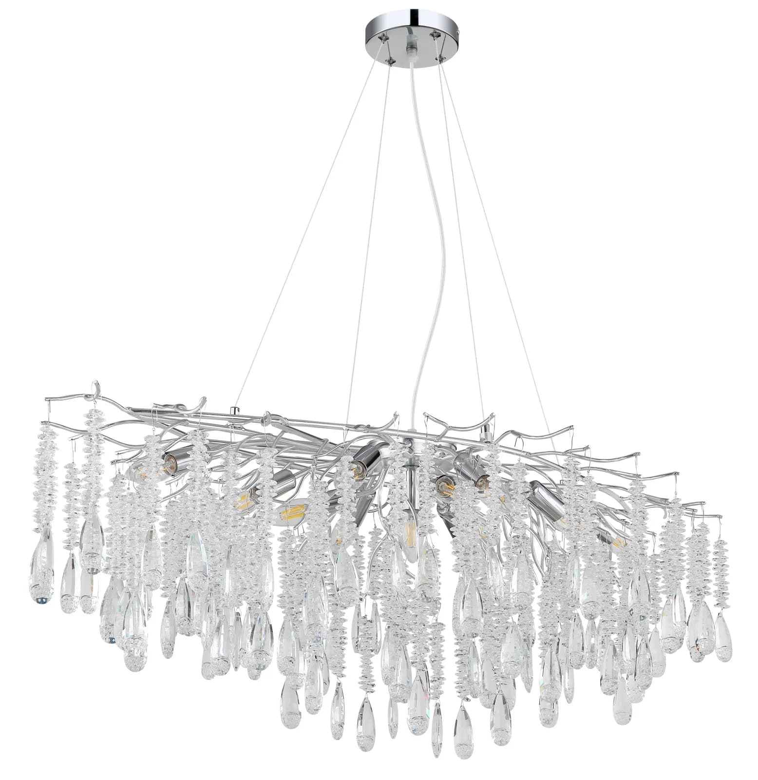 Kronleuchter KINGA Silber Metall GLOBO Lighting