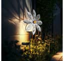 GLOBO LIGHTING Solarleuchte Windrad mit Glaskristallen Warmweiß Bild 1