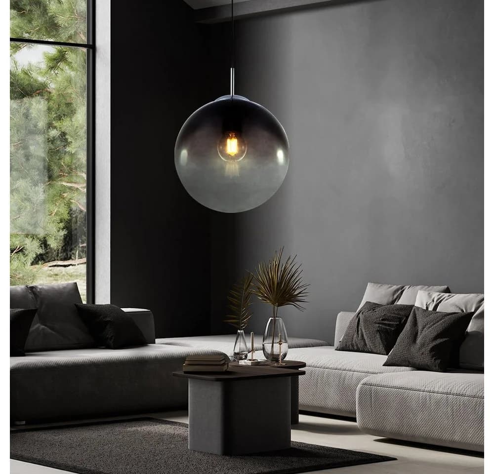 GLOBO LIGHTING LED-Hängeleuchte Varus Rauch Glas - Bild 5