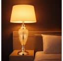 GLOBO LIGHTING LED Tischleuchte Schwarz Glas Metall Bild 2