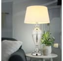 GLOBO LIGHTING LED Tischleuchte Schwarz Glas Metall Bild 3