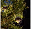 GLOBO LIGHTING LED Solarleuchte 2er Set Laterne Gartendeko Rost Klar Bild 1