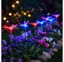 GLOBO LIGHTING LED Solarleuchte 8er Set Farbwechsel Schmetterling Libelle Bild 2