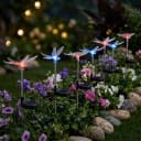 GLOBO LIGHTING LED Solarleuchte 8er Set Farbwechsel Schmetterling Libelle Bild 4