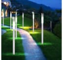 GLOBO LIGHTING Solar-Steckleuchten 8er Set Edelstahl Weiß Bild 1