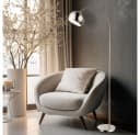 GLOBO LIGHTING LED Stehlampe Warmweiß Bogenstehlampe Bild 4