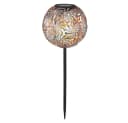GLOBO LIGHTING Solarleuchte Garten silber Metall Warmweiß Bild 1