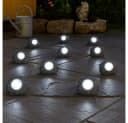 GLOBO LIGHTING 3x Solar Stein Außenleuchte Grau LED Bild 5