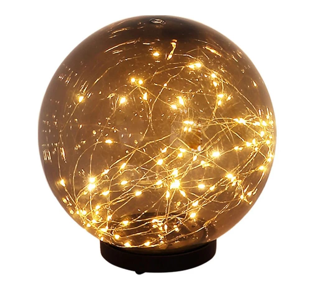 GLOBO LIGHTING Solarleuchte Kugel rauchfarben mit 40 LEDs - Bild 2