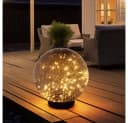 GLOBO LIGHTING Solarleuchte Kugel rauchfarben mit 40 LEDs Bild 4