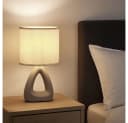 GLOBO LIGHTING Tischleuchte Grau Keramik 2er Set Bild 4