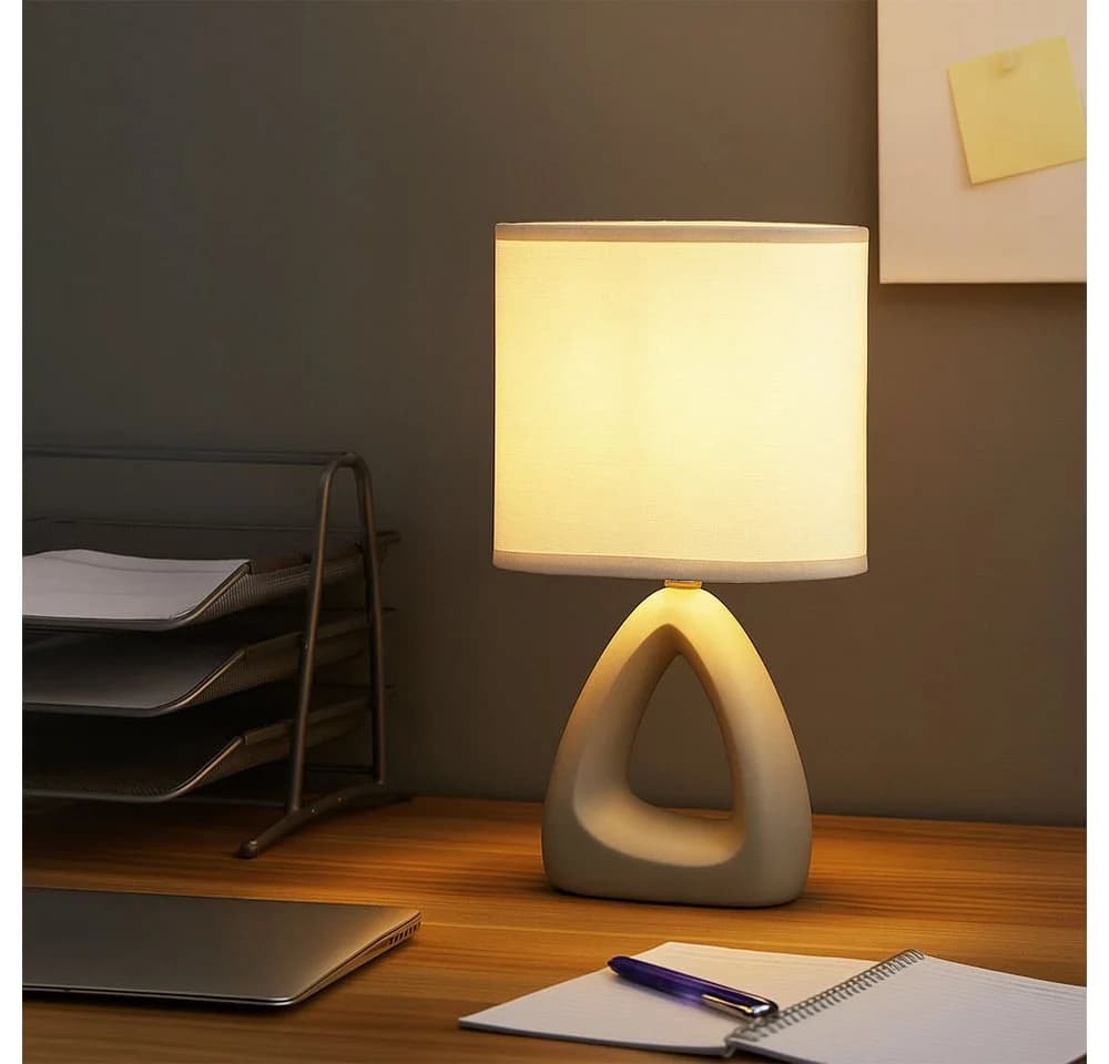 GLOBO LIGHTING Tischleuchte Grau Keramik 2er Set - Bild 5