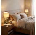 GLOBO LIGHTING Tischleuchte 2er Set Grün Keramik Textil Bild 4