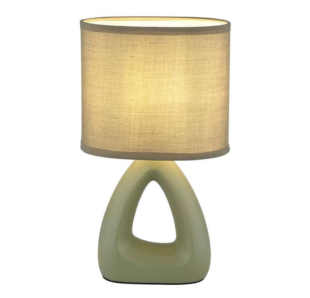 GLOBO LIGHTING Tischleuchte 2er Set Grün Keramik Textil - Bild 5