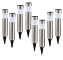 GLOBO LIGHTING LED Gartenleuchte 8er Set Solar Steckleuchten IP44 Silber Bild 2