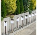 GLOBO LIGHTING LED Gartenleuchte 8er Set Solar Steckleuchten IP44 Silber Bild 5