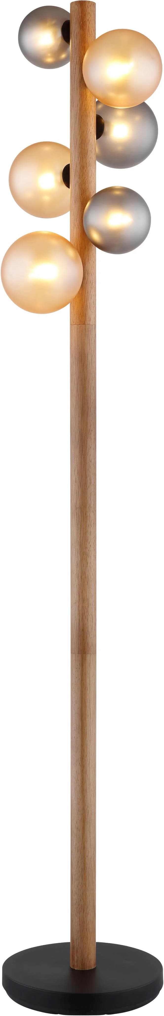 GLOBO LIGHTING Stehlampe RIHA Schwarz Matt 29 cm