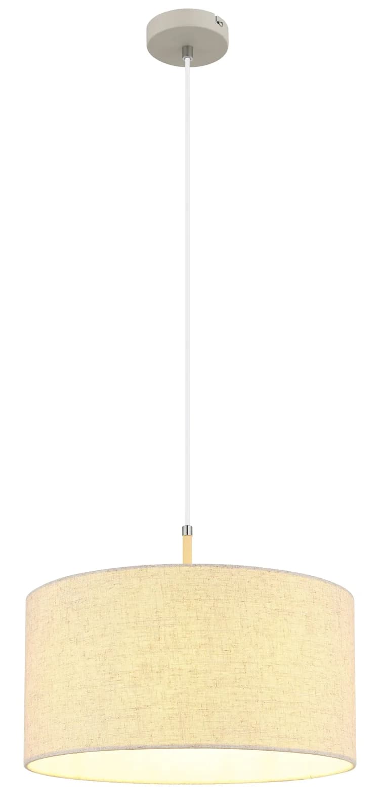 GLOBO LIGHTING Hängeleuchte DELEON sandfarben matt