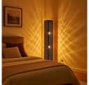 GLOBO LIGHTING Stehlampe Schwarz mit Blattgold Schirm Bild 4