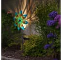 GLOBO LIGHTING LED Solarleuchte Warmweiß Windrad-Design Bild 4