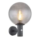GLOBO LIGHTING LED Außen-Wandleuchte Warmweiß mit Bewegungsmelder Anthrazit Bild 1