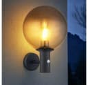 GLOBO LIGHTING LED Außen-Wandleuchte Warmweiß mit Bewegungsmelder Anthrazit Bild 2