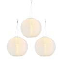 GLOBO LIGHTING Solarleuchte Lampion Weiß 3er Set Bild 2