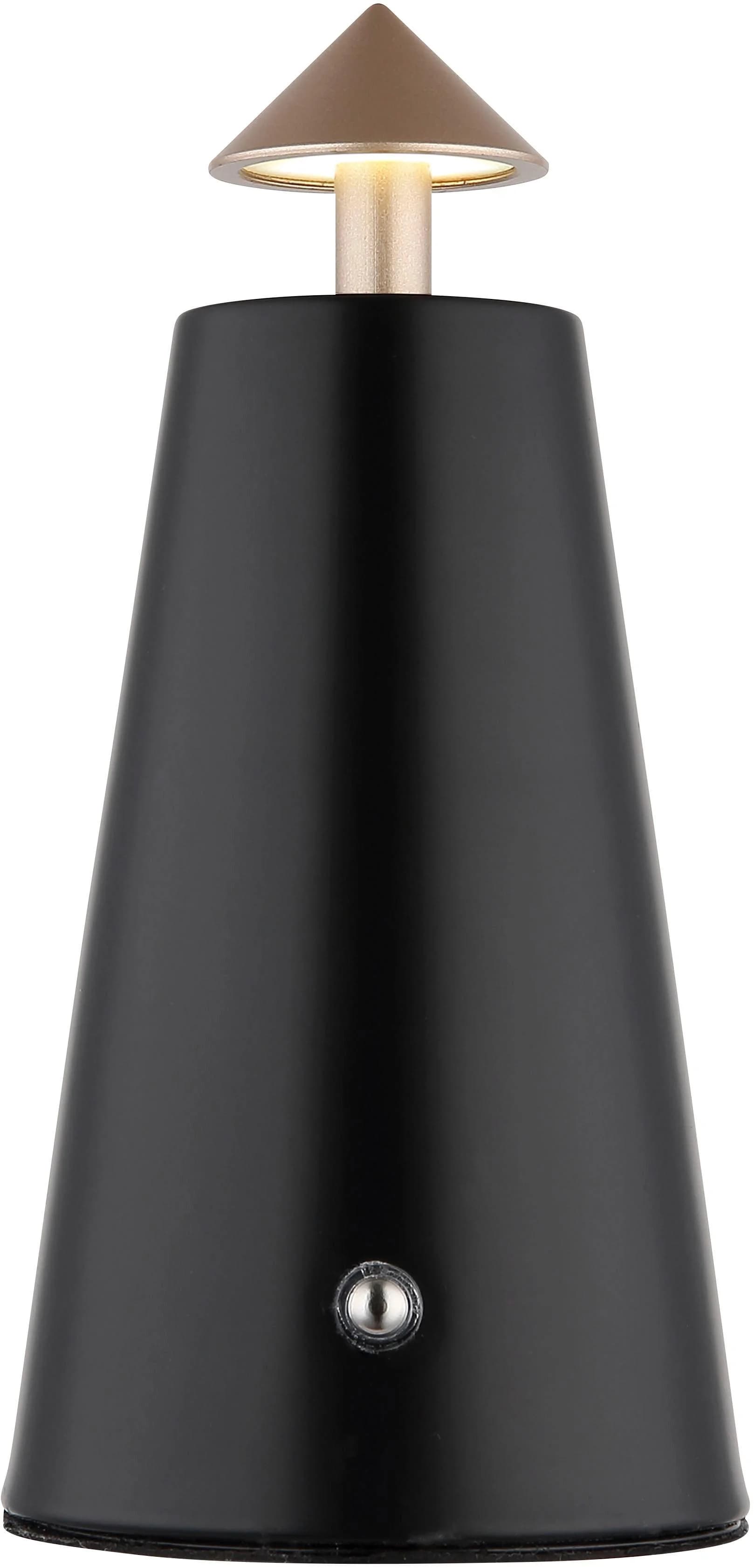Tischleuchte LIVA Schwarz Touchdimmer USB-C Akku