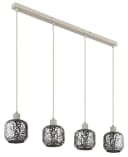 GLOBO LIGHTING Hängeleuchte Beige Glas Pendelleuchte Bild 3