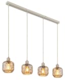 GLOBO LIGHTING Hängeleuchte Beige Glas Pendelleuchte Bild 4