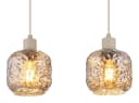GLOBO LIGHTING Hängeleuchte Beige Glas Pendelleuchte Bild 5