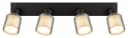 Strahler VILLEGAS Schwarz-Chrom matt Metall Glas Dreh-/Schwenkbar Bild 2