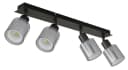 Strahler VILLEGAS Schwarz-Chrom matt Metall Glas Dreh-/Schwenkbar Bild 3
