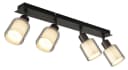 Strahler VILLEGAS Schwarz-Chrom matt Metall Glas Dreh-/Schwenkbar Bild 4