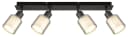 Strahler VILLEGAS Schwarz-Chrom matt Metall Glas Dreh-/Schwenkbar Bild 5