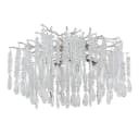 GLOBO LIGHTING Deckenleuchte Silber Metall Kristall Bild 3
